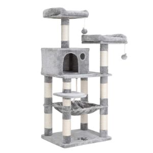 FEANDREA 58” Multi-Level Cat Tree Cat Tower